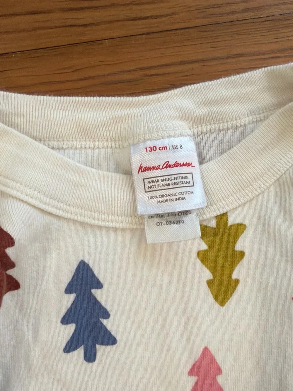 Practically brand new Hanna Andersson pajamas. Christmas trees